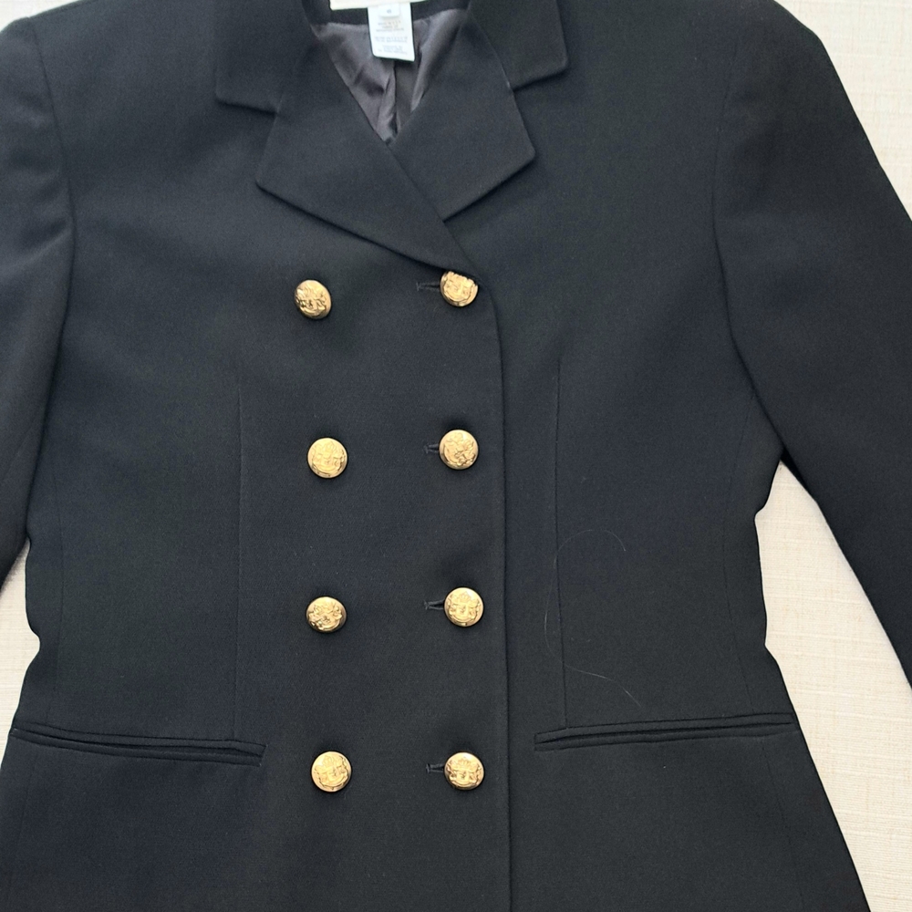 Dior Elegant Black Blazer with Gold Accents
